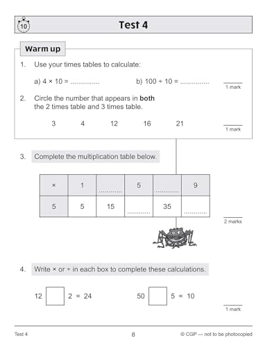 CGP Books - New KS2 Maths 10-Minute Tests: Multiplication & Division - image 4