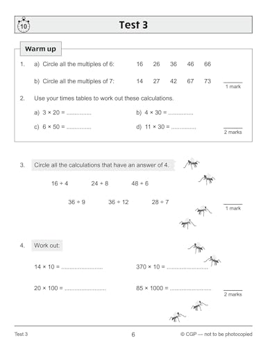 CGP Books - New KS2 Maths 10-Minute Tests: Multiplication & Division - image 2