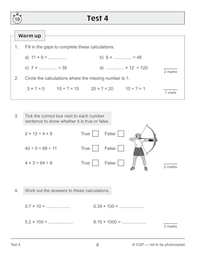 CGP Books - New KS2 Maths 10-Minute Tests: Multiplication & Division - image 4