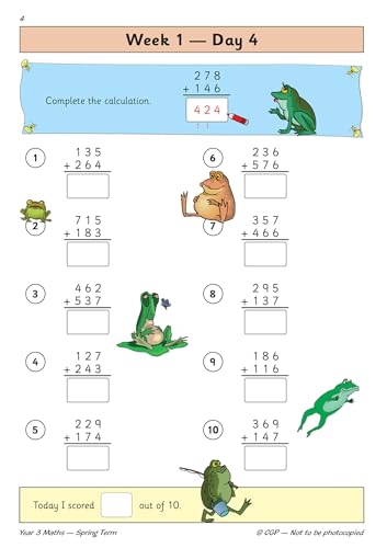 CGP Books - New KS2 Maths Daily Practice Book: Year 3 - Spring Term - image 5
