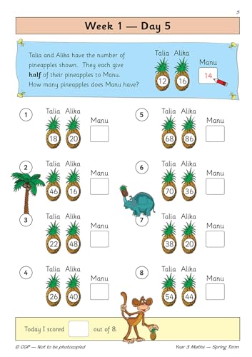 CGP Books - New KS2 Maths Daily Practice Book: Year 3 - Spring Term - image 6
