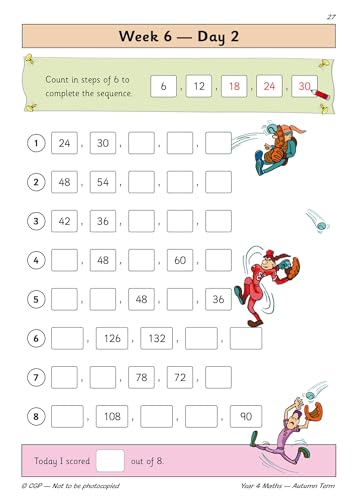 CGP Books - New KS2 Maths Daily Practice Book: Year 4 - Autumn Term - image 3