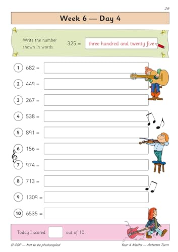 CGP Books - New KS2 Maths Daily Practice Book: Year 4 - Autumn Term - image 5