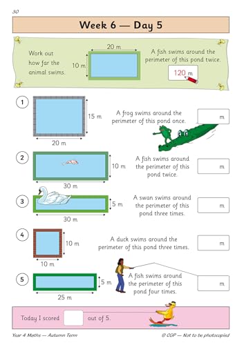 CGP Books - New KS2 Maths Daily Practice Book: Year 4 - Autumn Term - image 6