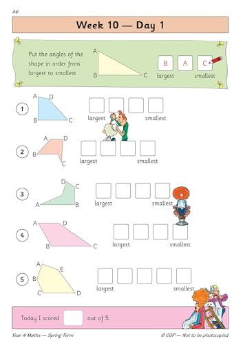 CGP Books - New KS2 Maths Daily Practice Book: Year 4 - Spring Term - image 2