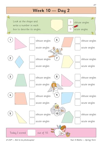 CGP Books - New KS2 Maths Daily Practice Book: Year 4 - Spring Term - image 3