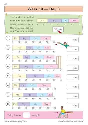 CGP Books - New KS2 Maths Daily Practice Book: Year 4 - Spring Term - image 4