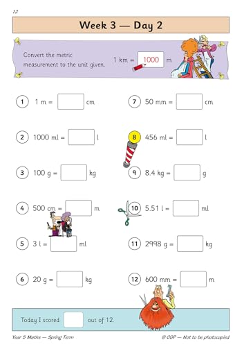 CGP Books - New KS2 Maths Daily Practice Book: Year 5 - Spring Term - image 3