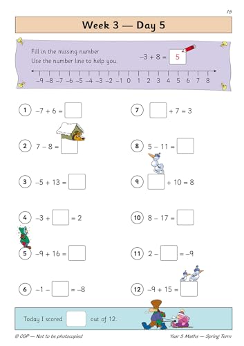 CGP Books - New KS2 Maths Daily Practice Book: Year 5 - Spring Term - image 6