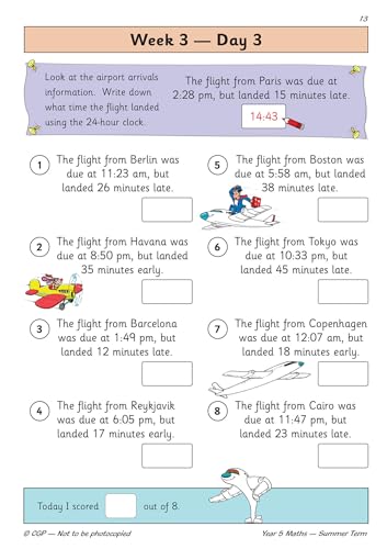 CGP Books - New KS2 Maths Daily Practice Book: Year 5 - Summer Term - image 4