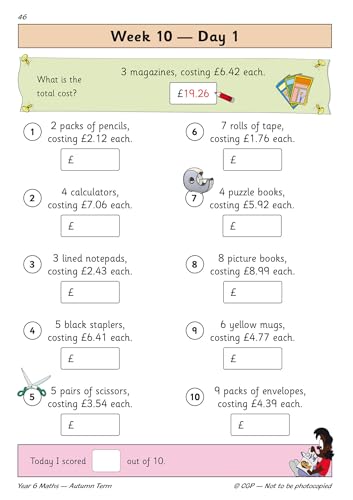 CGP Books - New KS2 Maths Daily Practice Book: Year 6 - Autumn Term - image 2