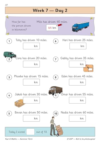 CGP Books - New KS2 Maths Daily Practice Book: Year 6 - Summer Term - image 3