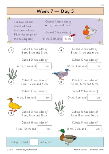 CGP Books - New KS2 Maths Daily Practice Book: Year 6 - Summer Term - image 6