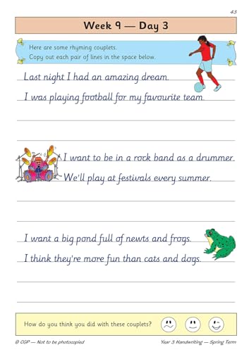 CGP Books - New KS2 Handwriting Daily Practice Book: Year 3 - Spring T image 4