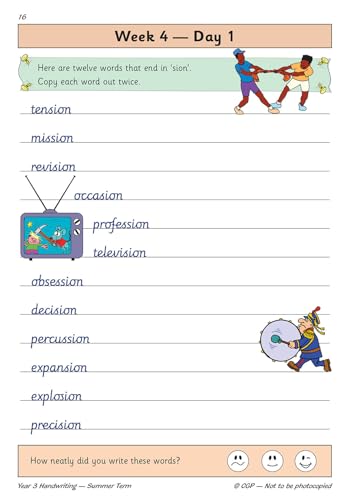 CGP Books - New KS2 Handwriting Daily Practice Book: Year 3 - Summer T image 2