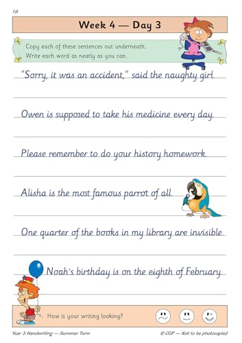 CGP Books - New KS2 Handwriting Daily Practice Book: Year 3 - Summer T image 4