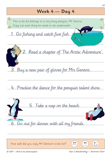 CGP Books - New KS2 Handwriting Daily Practice Book: Year 3 - Summer T image 5