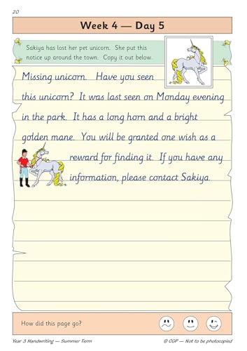 CGP Books - New KS2 Handwriting Daily Practice Book: Year 3 - Summer T image 6