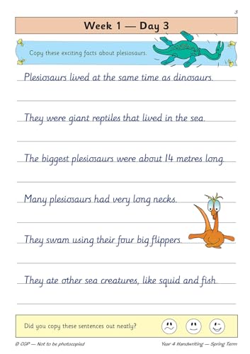 CGP Books - New KS2 Handwriting Daily Practice Book: Year 4 - Spring T image 5