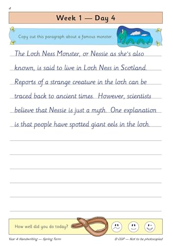 CGP Books - New KS2 Handwriting Daily Practice Book: Year 4 - Spring T image 6