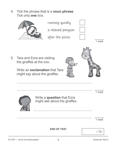 CGP Books - New KS1 English 10-Minute Tests: Grammar, Punctuation & Sp image 3