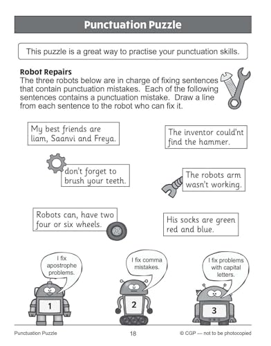 CGP Books - New KS1 English 10-Minute Tests: Grammar, Punctuation & Sp image 4