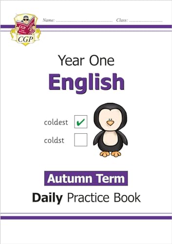 CGP Books - New KS1 English Daily Practice Book: Year 1 - Autumn Term image 1