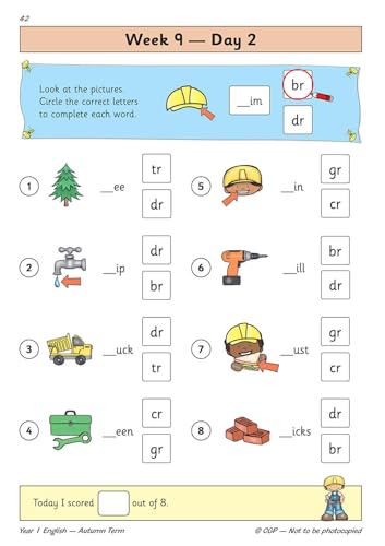 CGP Books - New KS1 English Daily Practice Book: Year 1 - Autumn Term image 3