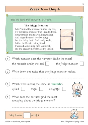 CGP Books - New KS1 English Daily Practice Book: Year 2 - Spring Term image 5