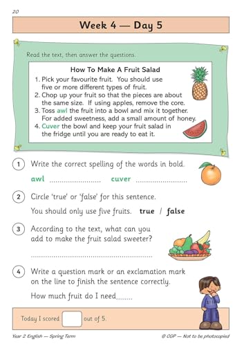 CGP Books - New KS1 English Daily Practice Book: Year 2 - Spring Term image 6