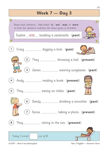 CGP Books - New KS1 English Daily Practice Book: Year 2 - Summer Term image 4