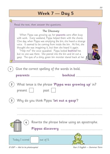CGP Books - New KS1 English Daily Practice Book: Year 2 - Summer Term image 6