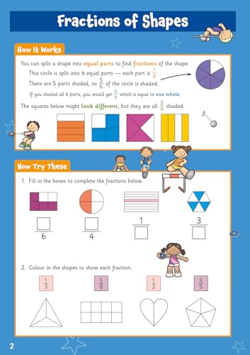 CGP Books - New Fractions Maths Activity Book for Ages 7-8: perfect fo image 1