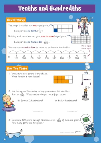 CGP Books - New Fractions & Decimals Maths Activity Book for Ages 8-9: image 4
