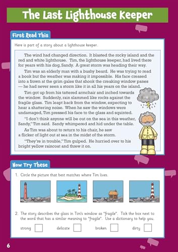 CGP Books - New English Comprehension Activity Book for Ages 7-8: perf image 2