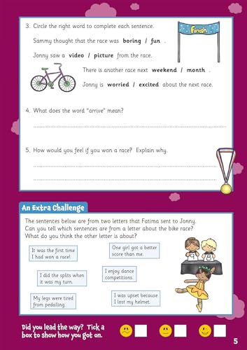 CGP Books - New English Comprehension Activity Book for Ages 6-7: perf image 3