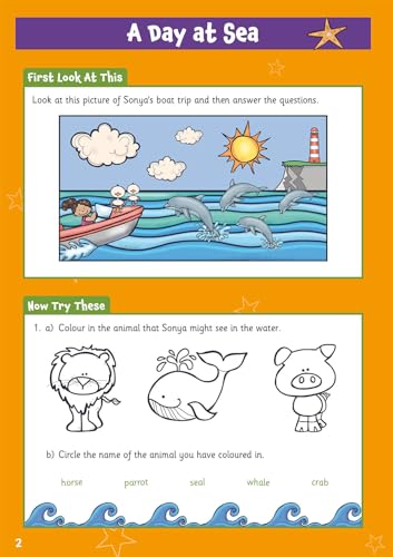 CGP Books - New English Comprehension Activity Book for Ages 5-6: perf image 2