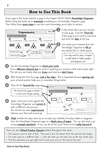 CGP Books - New GCSE Maths Edexcel Knowledge Retriever - Higher - Pape image 2