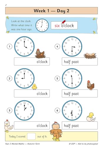 CGP Books - New KS1 Mental Maths Daily Practice Book: Year 2 - Autumn image 3