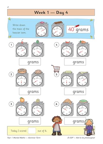 CGP Books - KS1 Mental Maths Year 1 Daily Practice Book: Summer Term - image 5