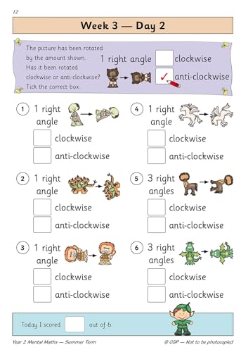 CGP Books - KS1 Mental Maths Year 2 Daily Practice Book: Summer Term - image 3
