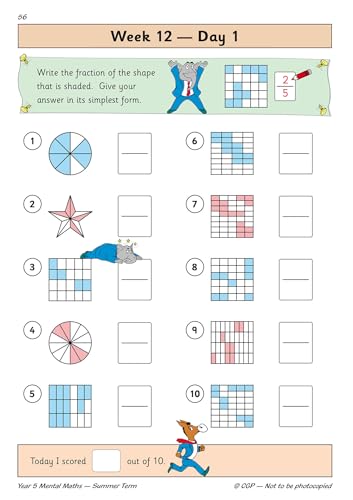 CGP Books - KS2 Mental Maths Year 5 Daily Practice Book: Summer Term - image 2