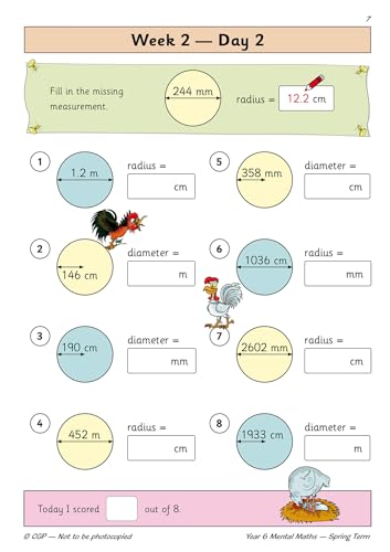 CGP Books - New KS2 Mental Maths Daily Practice Book: Year 6 - Spring image 3