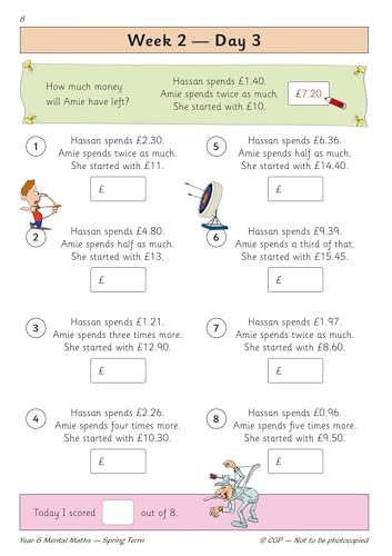 CGP Books - New KS2 Mental Maths Daily Practice Book: Year 6 - Spring image 4