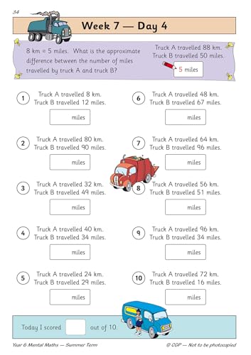 CGP Books - KS2 Mental Maths Year 6 Daily Practice Book: Summer Term - image 5