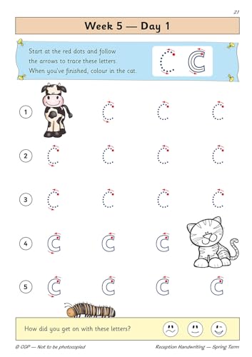 CGP Books - New Handwriting Daily Practice Book: Reception - Spring Te image 2