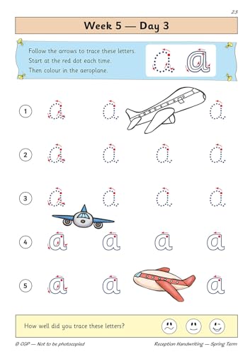 CGP Books - New Handwriting Daily Practice Book: Reception - Spring Te image 4