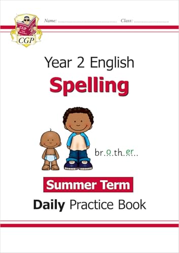 CGP Books - New KS1 Spelling Daily Practice Book: Year 2 - Summer Term image 1