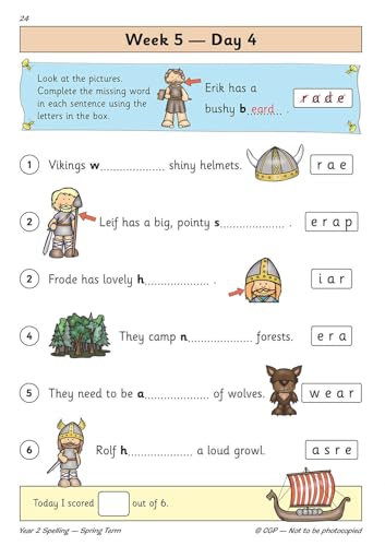 CGP Books - New KS1 Spelling Daily Practice Book: Year 2 - Spring Term image 5