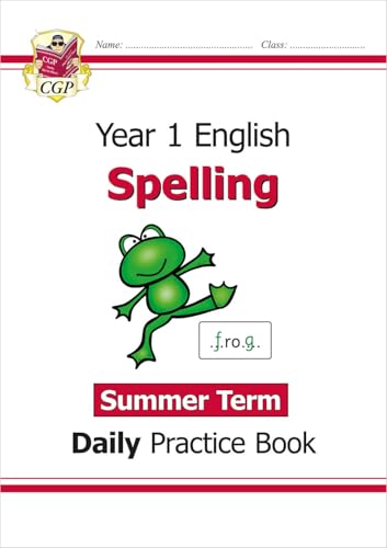 CGP Books - New KS1 Spelling Daily Practice Book: Year 1 - Summer Term image 1